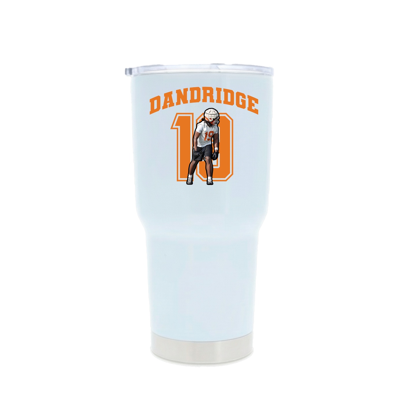30oz Stainless Steel Tumbler — Number in White