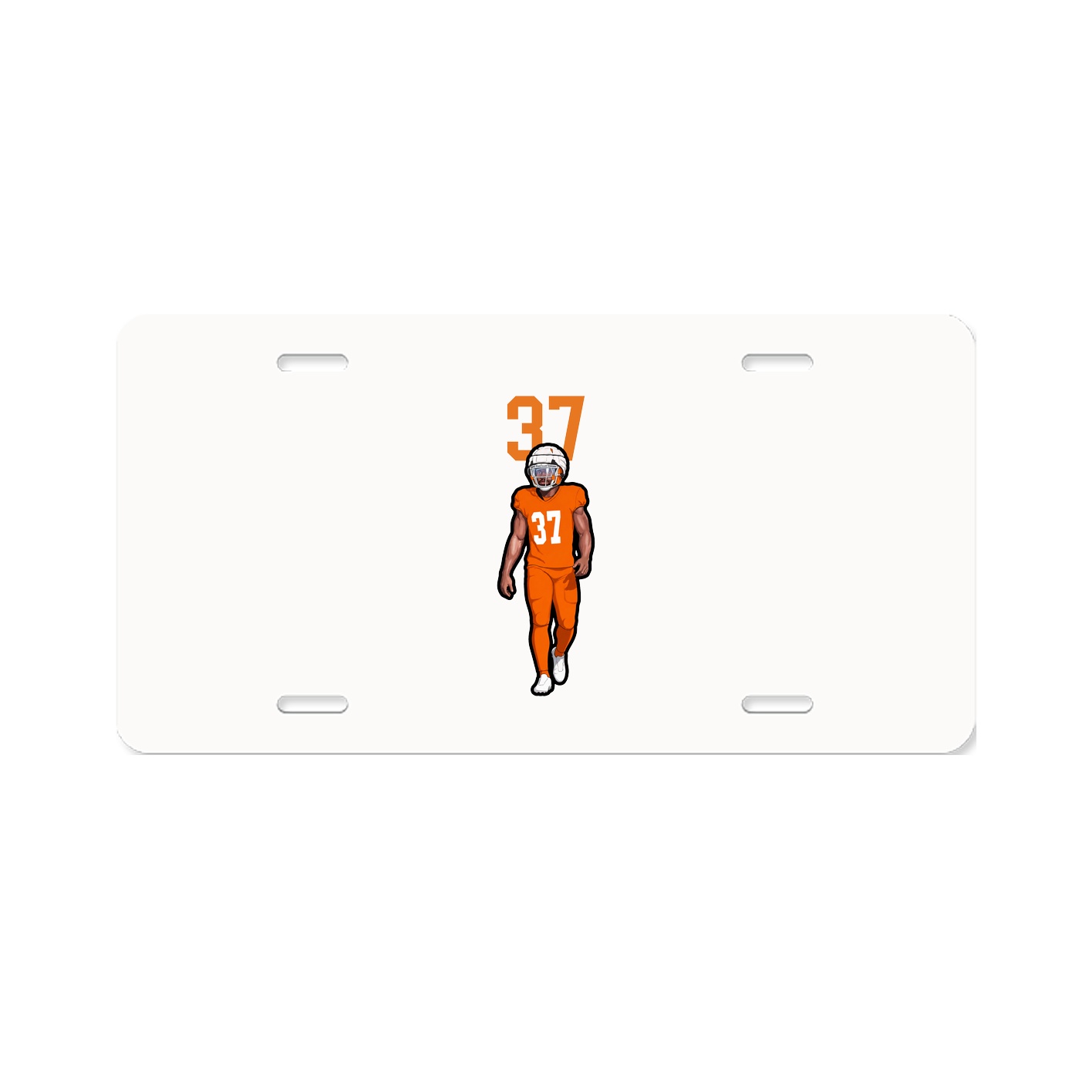 License Plate — Number Top in Classic