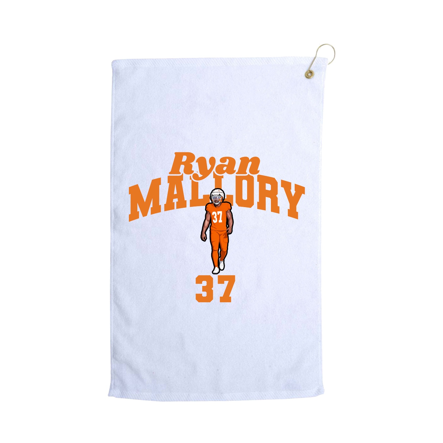 Golf Towel — Signature Arch in White