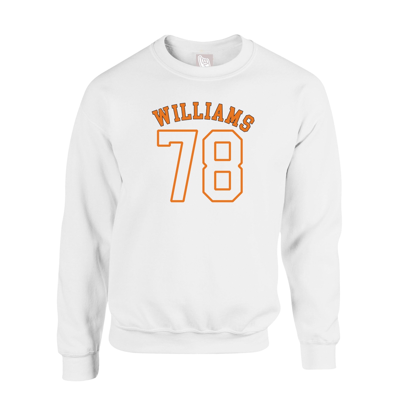 Fleece Crew — Shirsey Arch in White