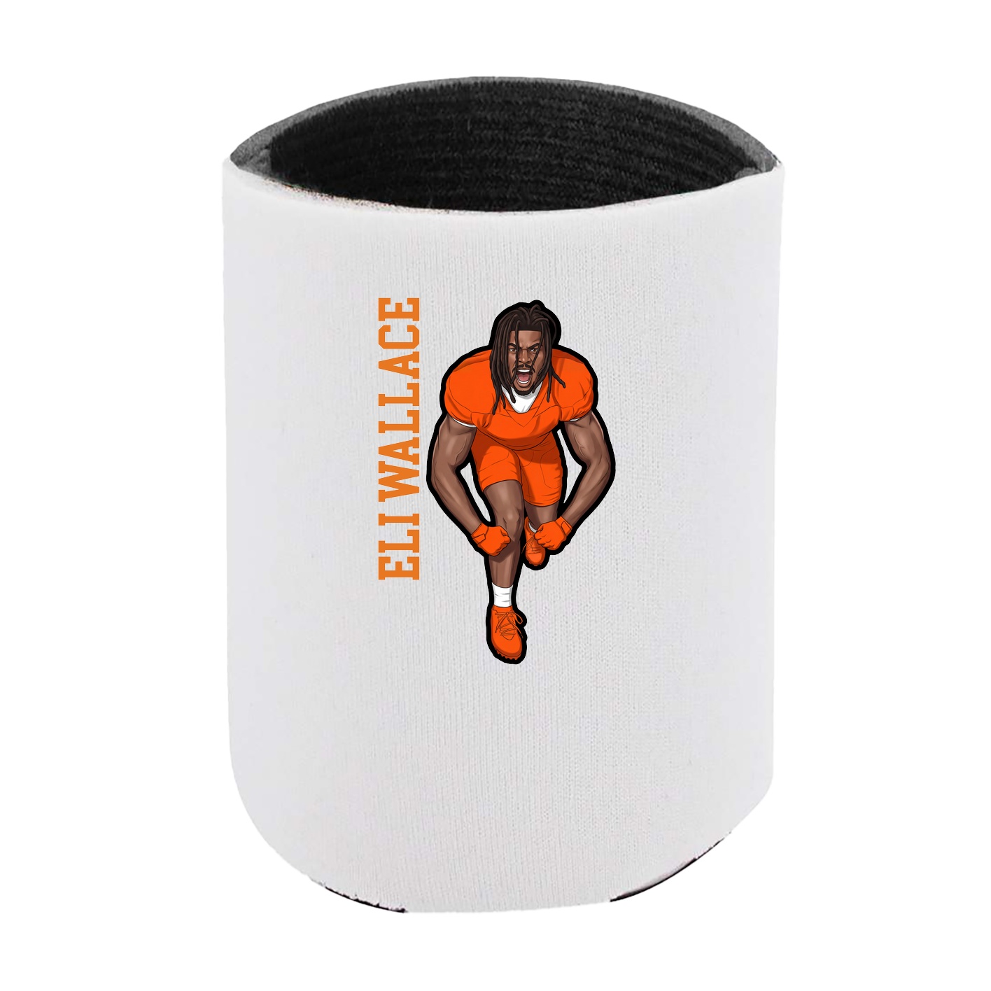 Can Holder — Name Vertical in White