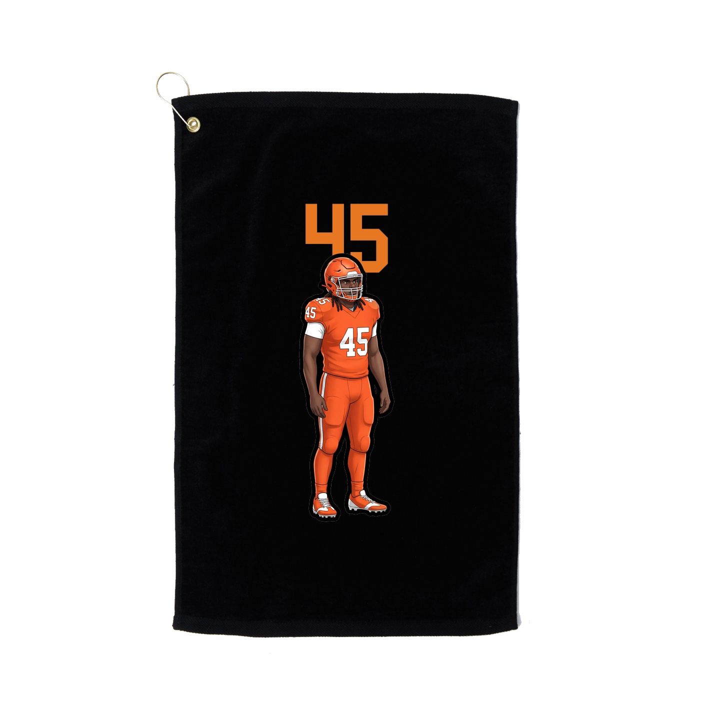 Golf Towel — Number Top in Black