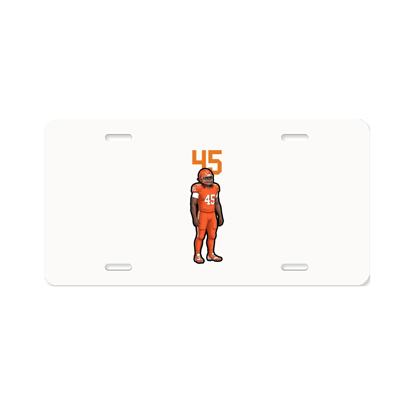 License Plate — Number Top in Classic