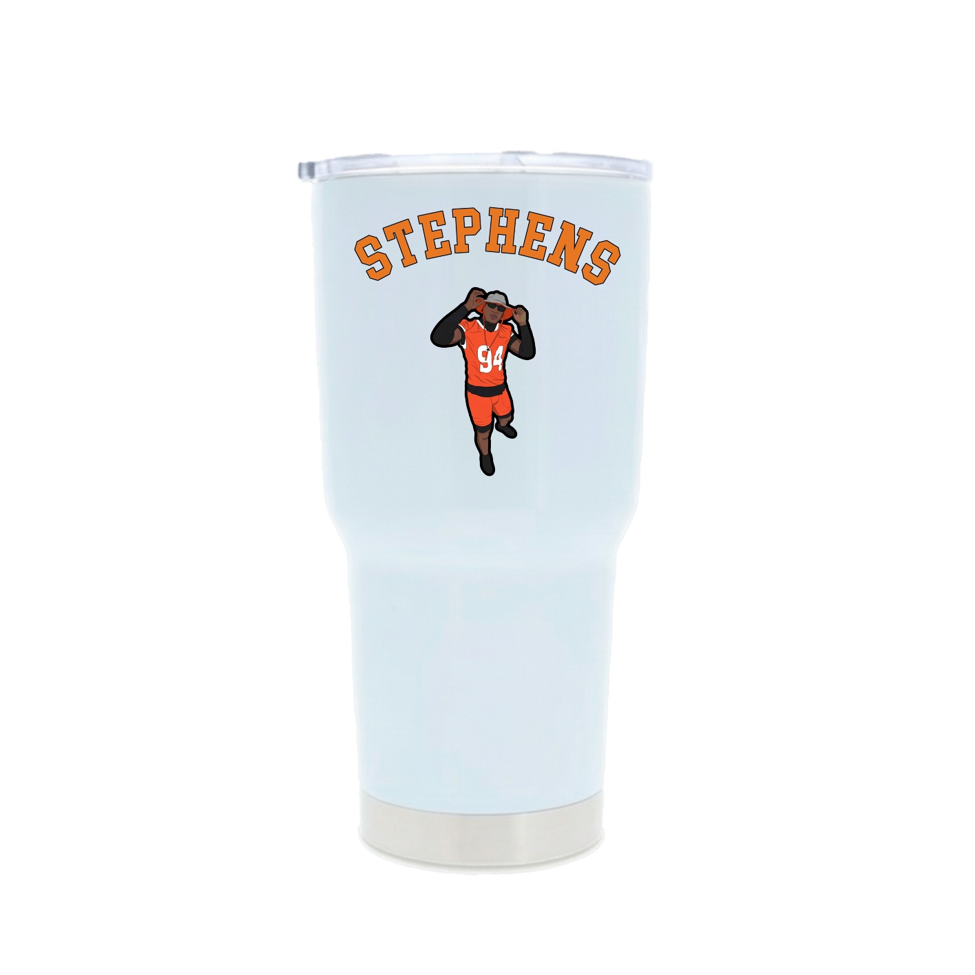 30oz Stainless Steel Tumbler — Shirsey Arch in White