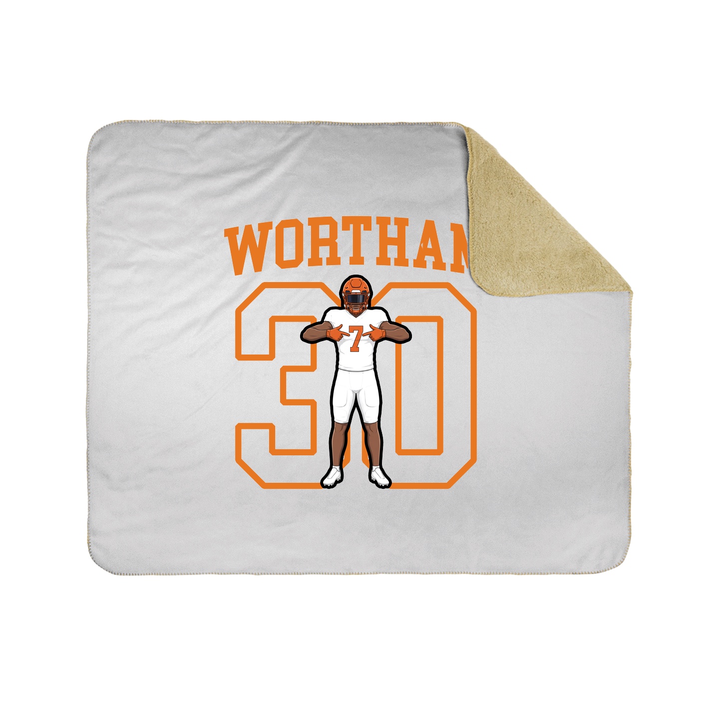 50x60 Sherpa Lined Throw Blanket