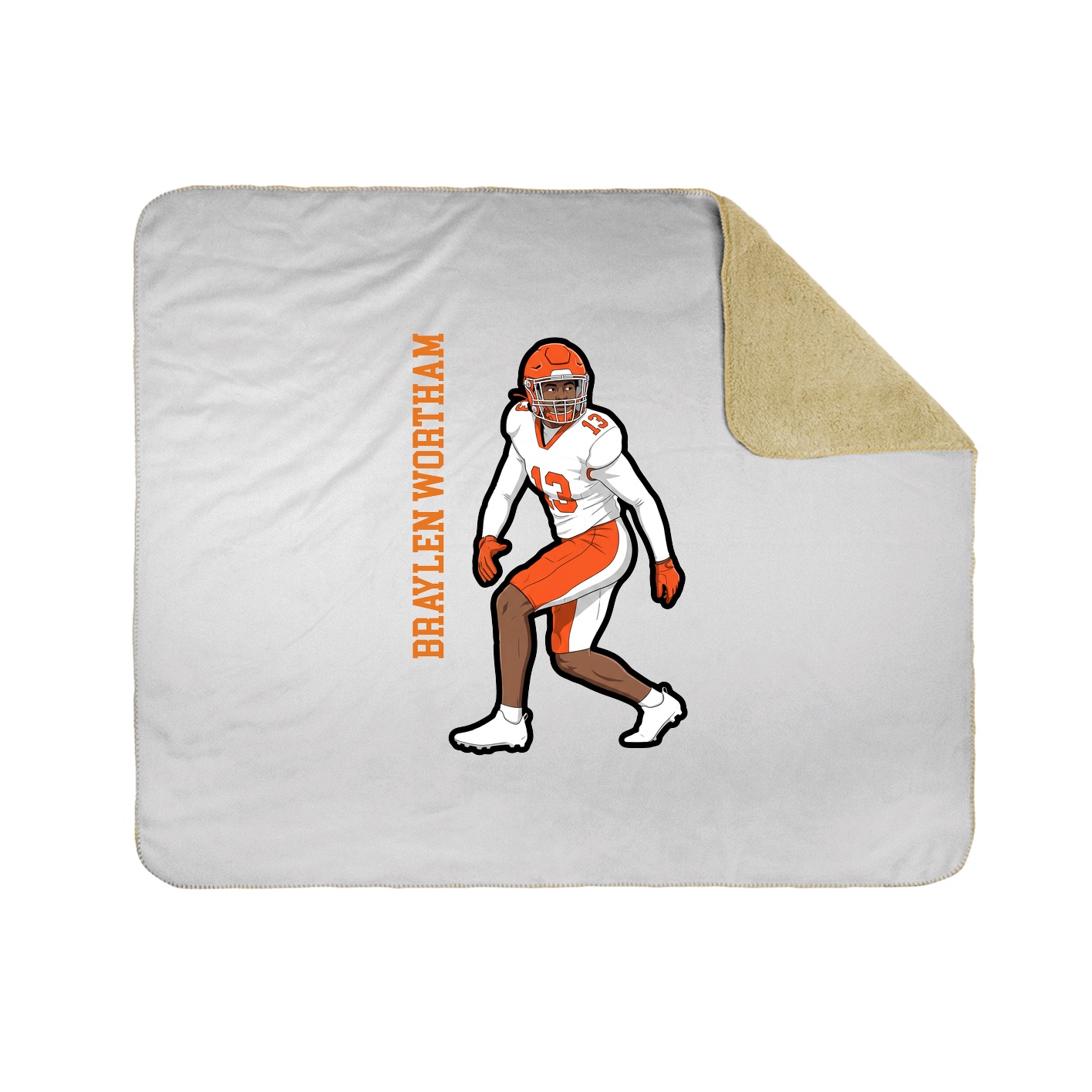 50x60 Sherpa Lined Throw Blanket