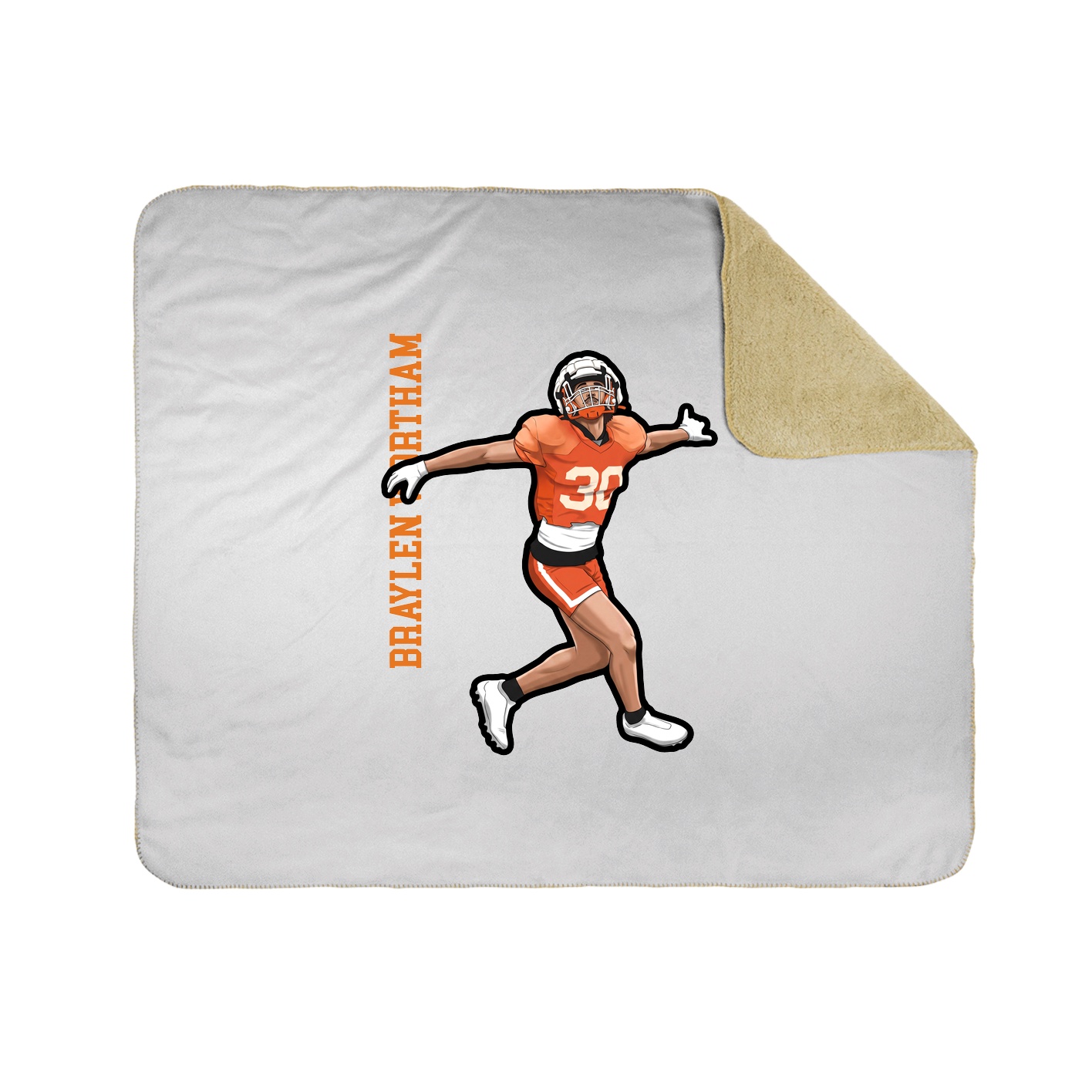 50x60 Sherpa Lined Throw Blanket