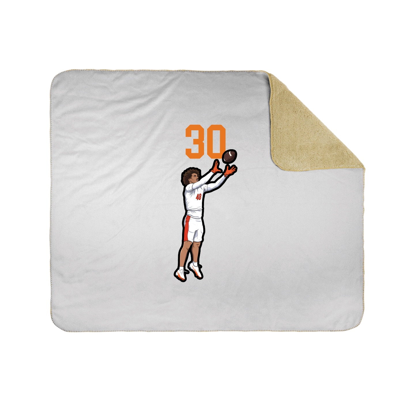 50x60 Sherpa Lined Throw Blanket