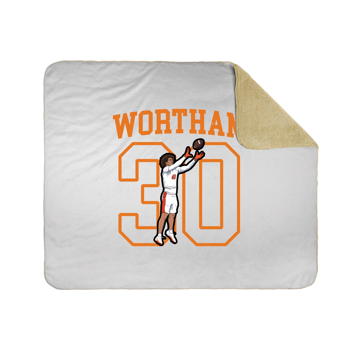 50x60 Sherpa Lined Throw Blanket