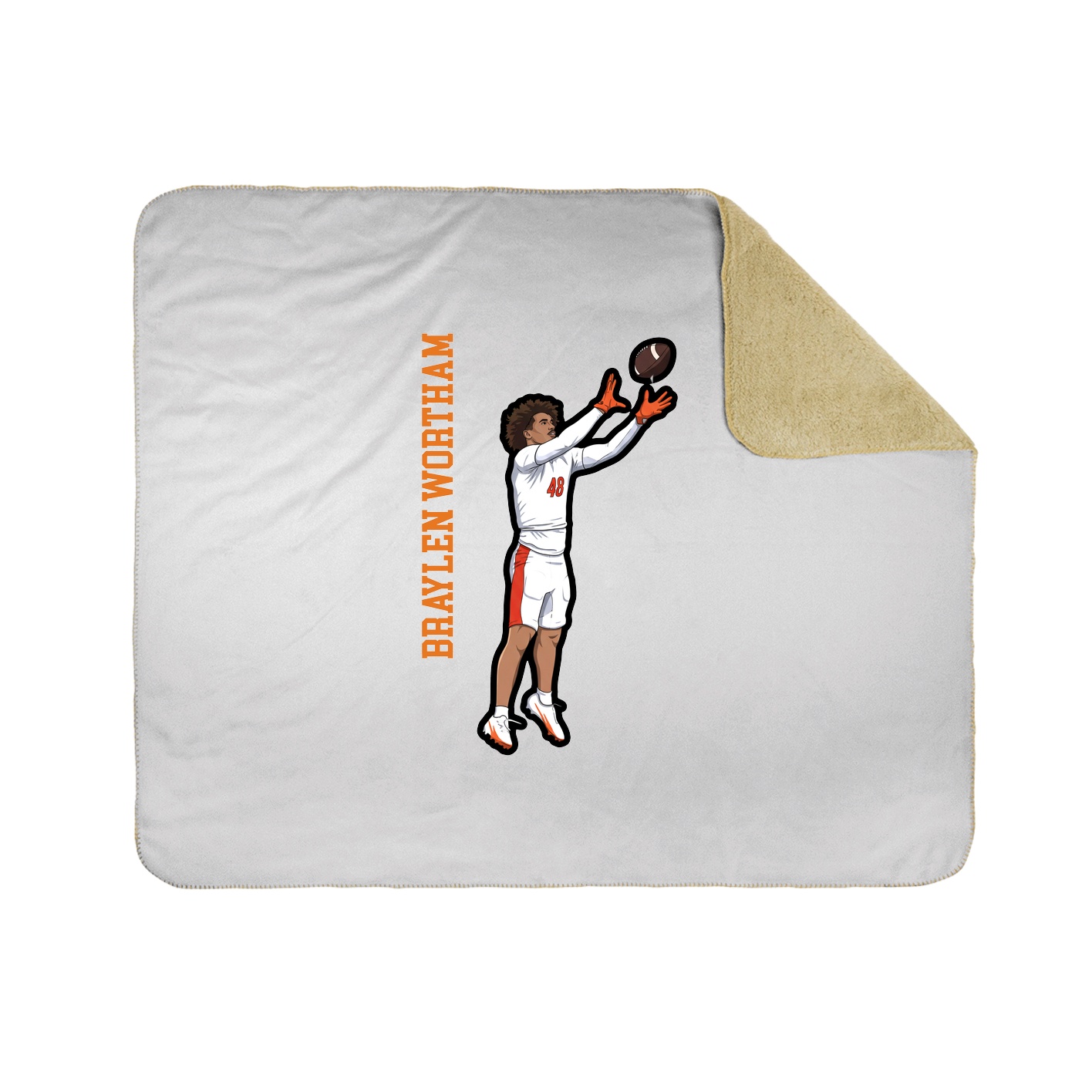 50x60 Sherpa Lined Throw Blanket