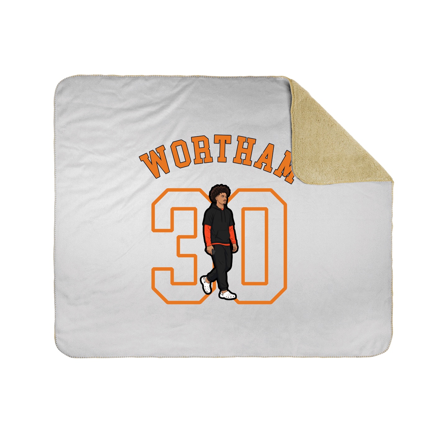 50x60 Sherpa Lined Throw Blanket