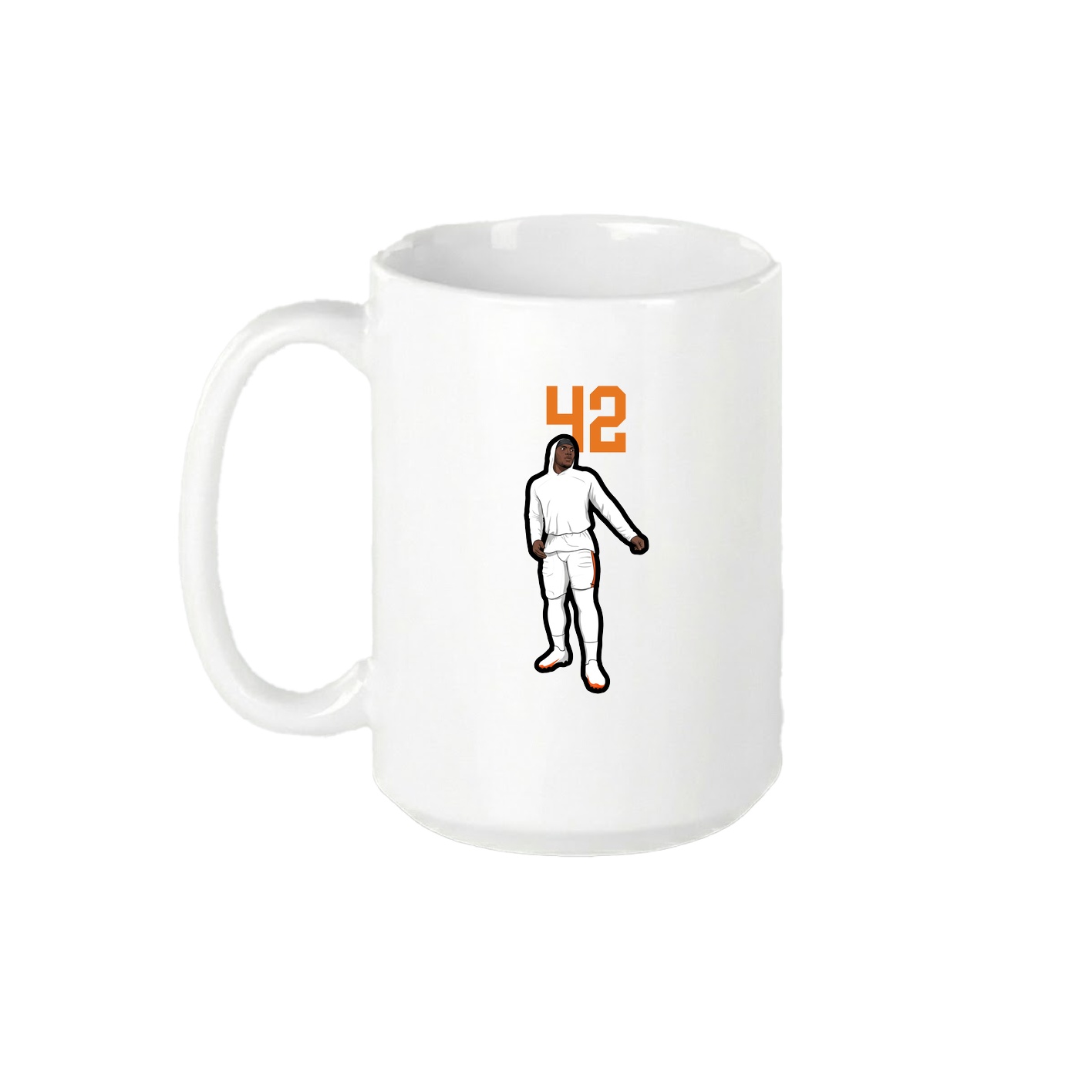 15oz Coffee Mug — Number Top in White