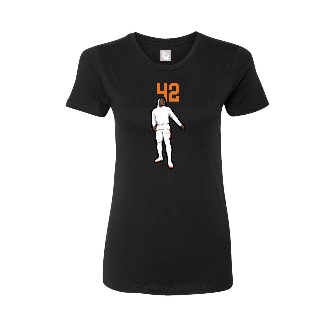 Womens Tee — Number Top in Black