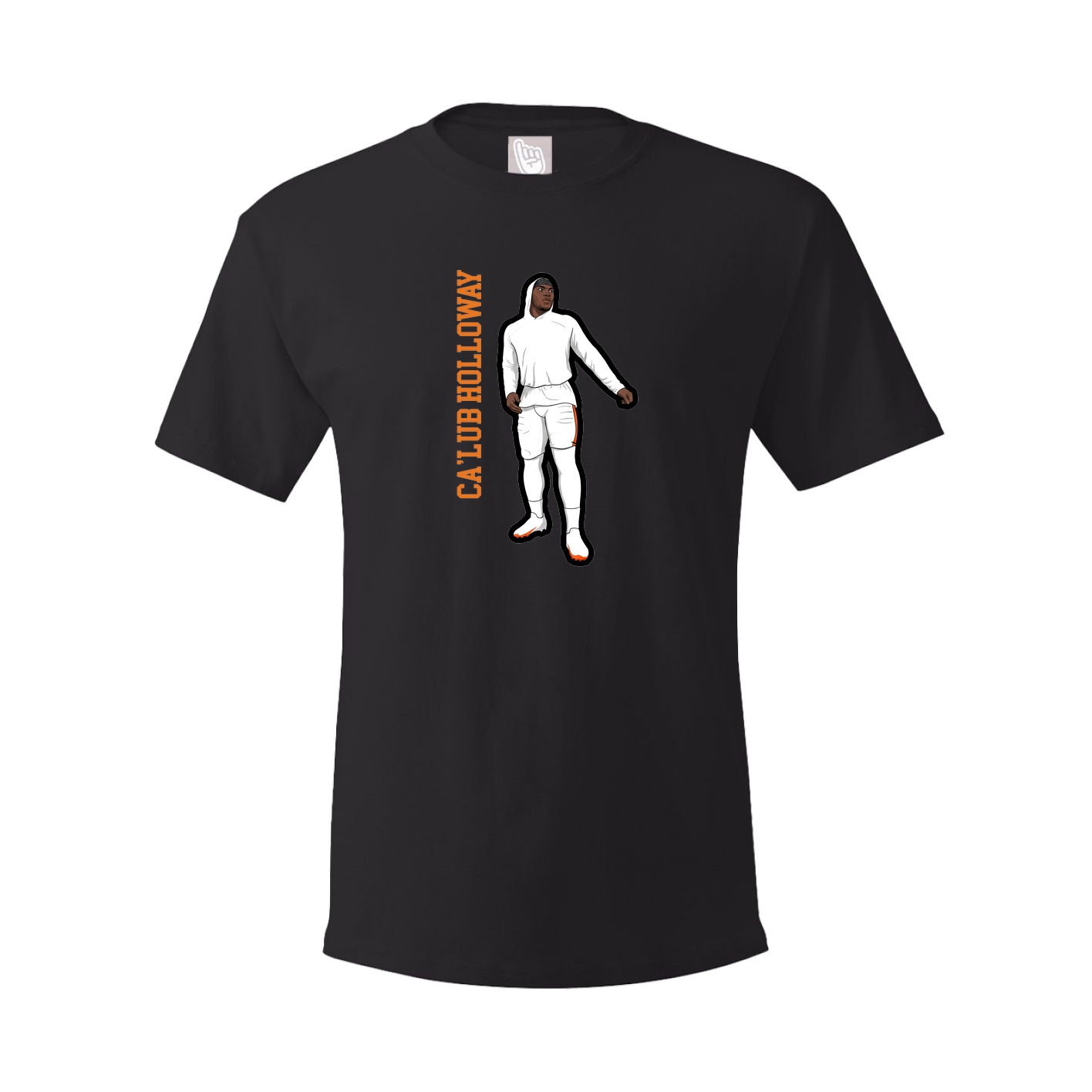 Youth Tee — Name Vertical in Black