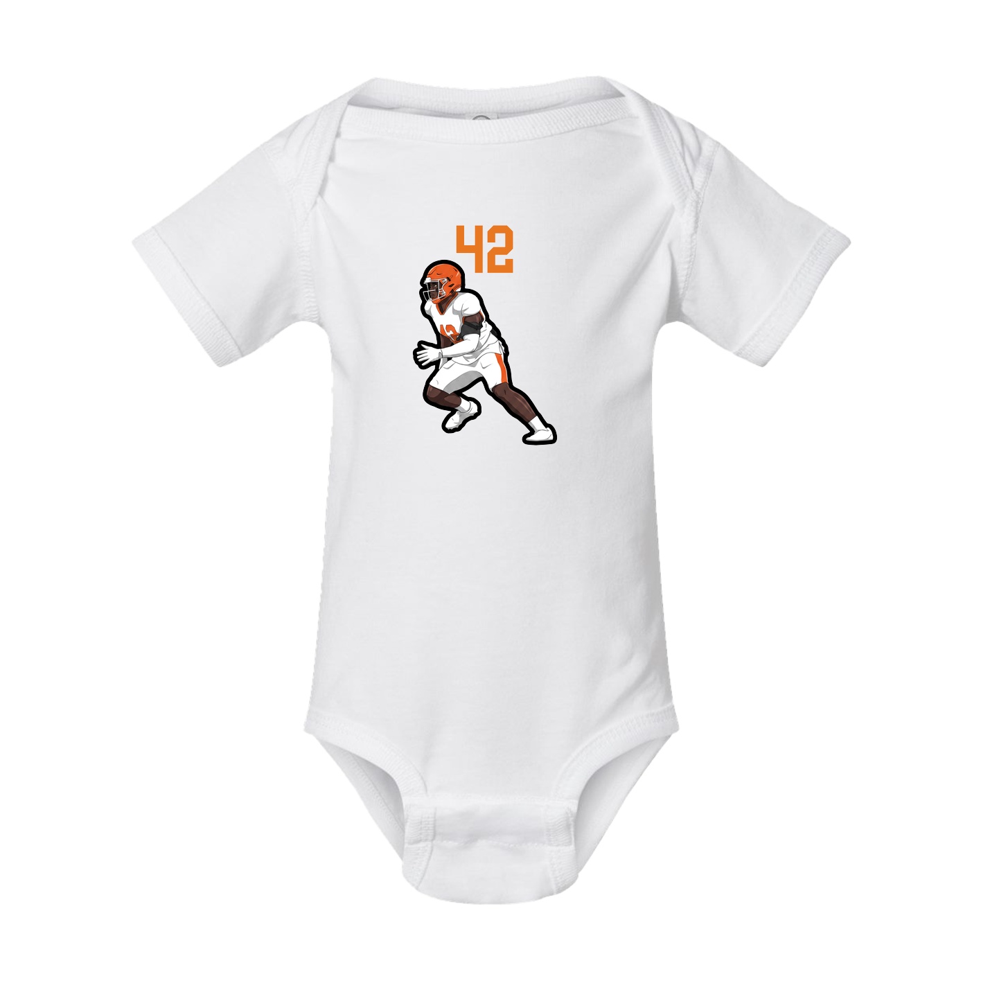 Baby Onesie — Number Top in White