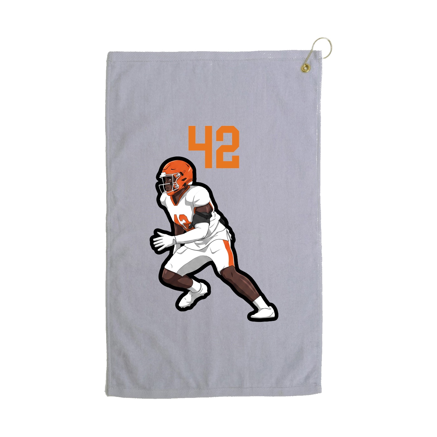 Golf Towel — Number Top in Grey