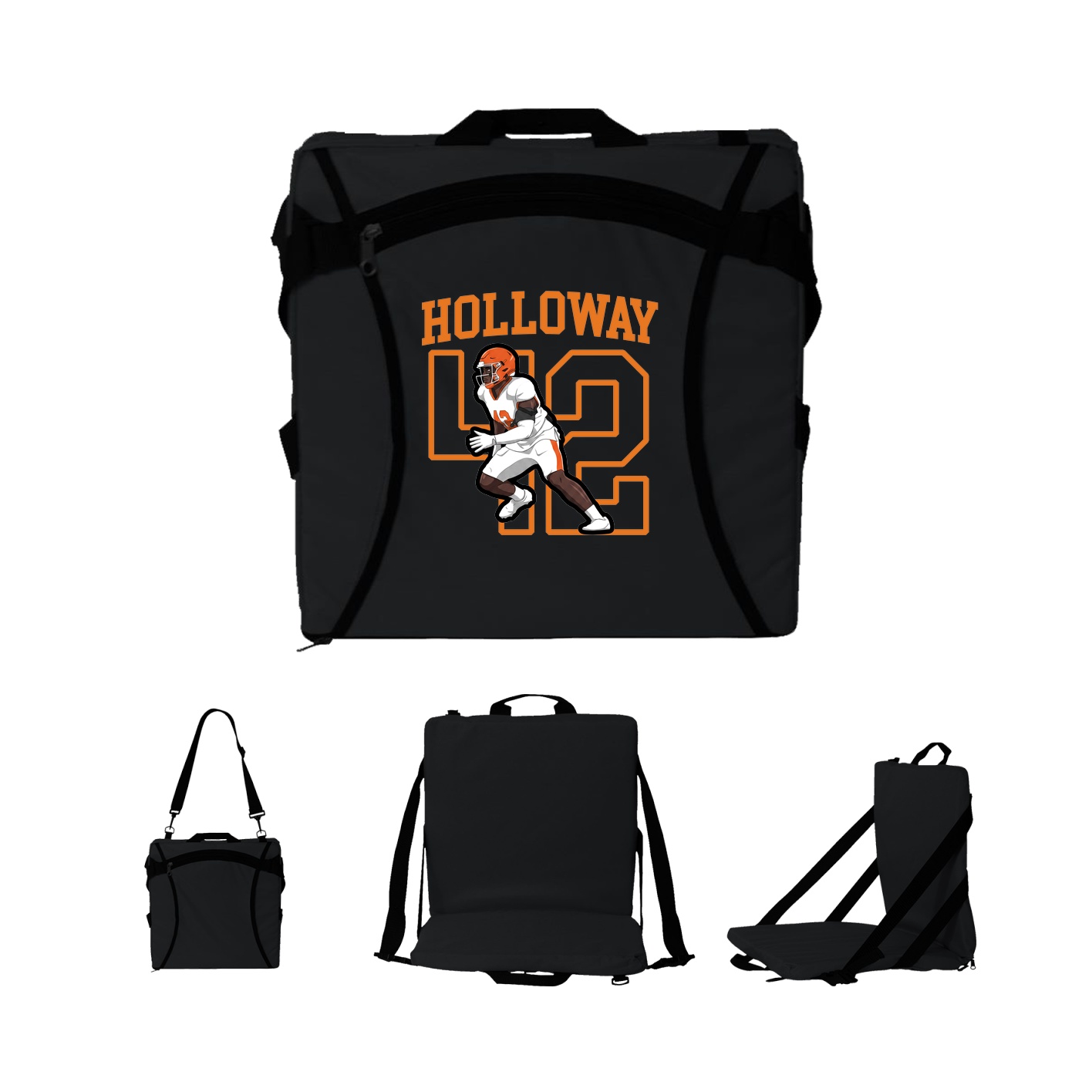 Folding Stadium Seat — Shirsey in Black