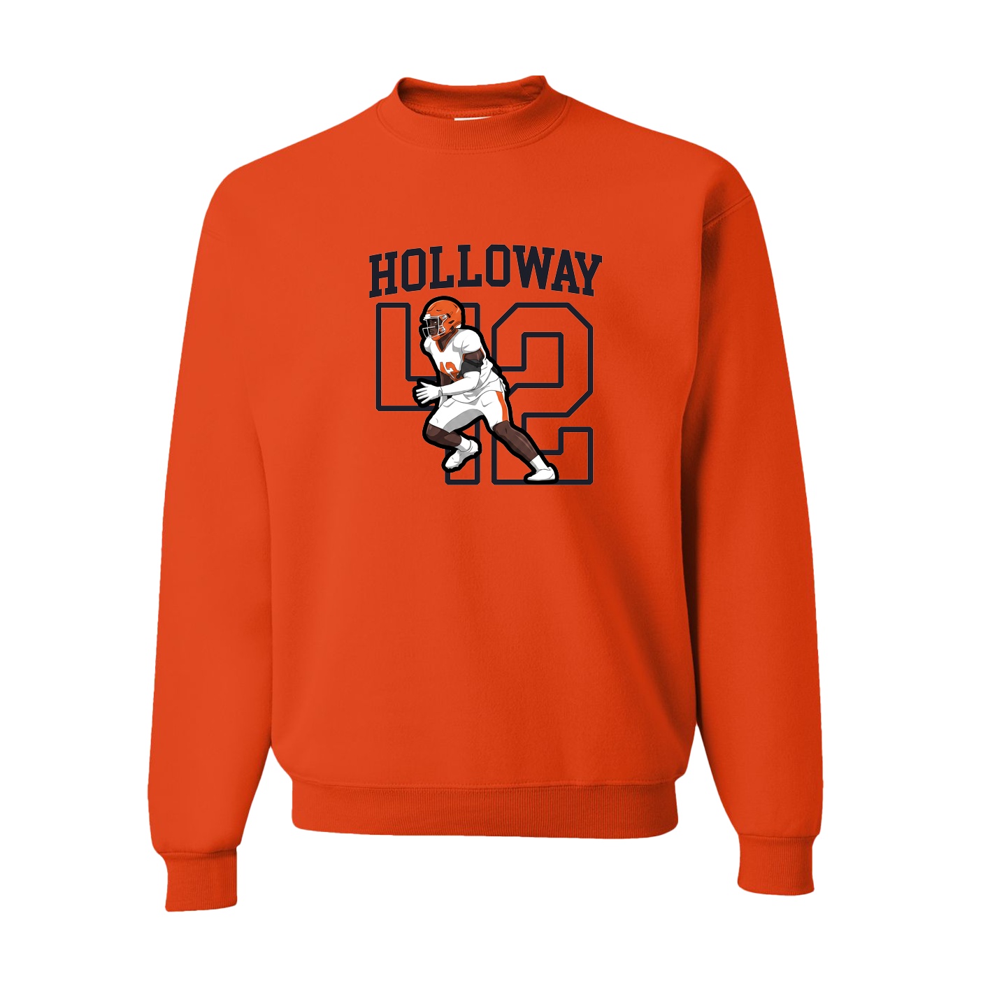 Fleece Crew — Shirsey in Orange