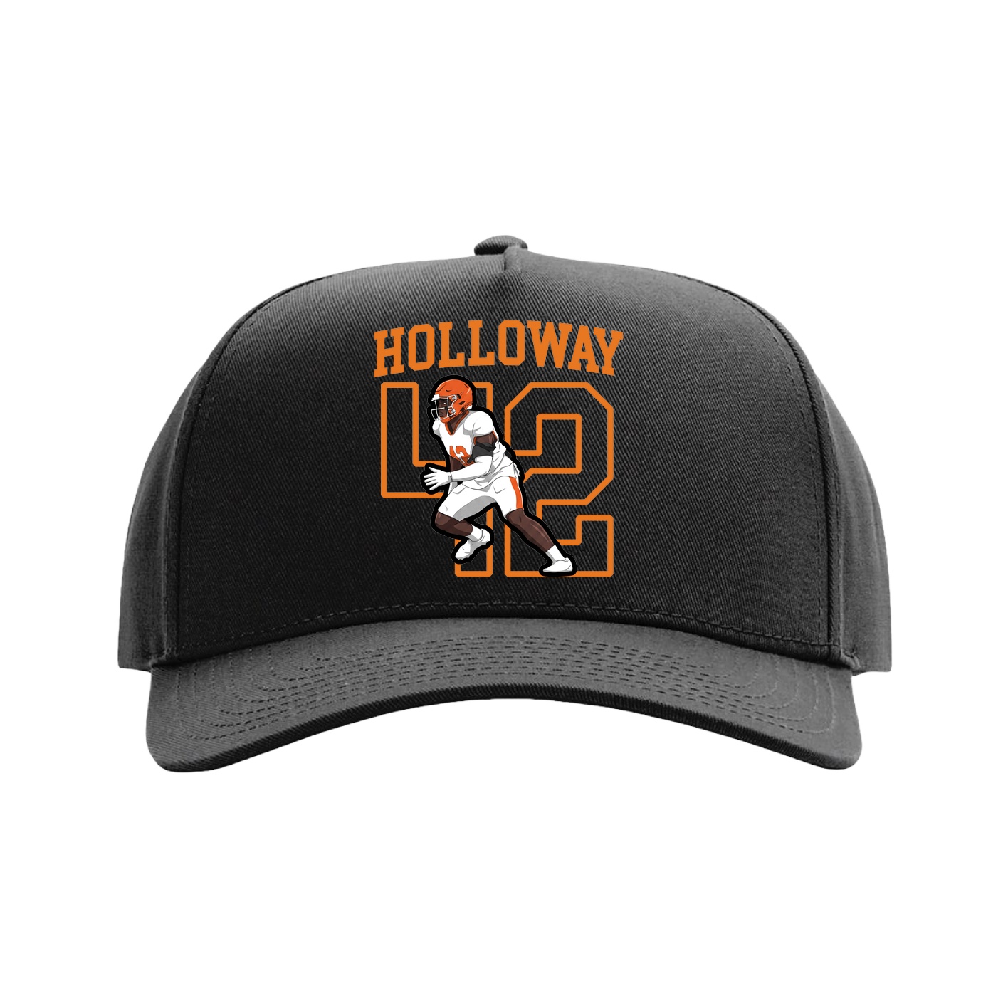 Full Fabric Five-Panel Champ Cap — Shirsey in Black