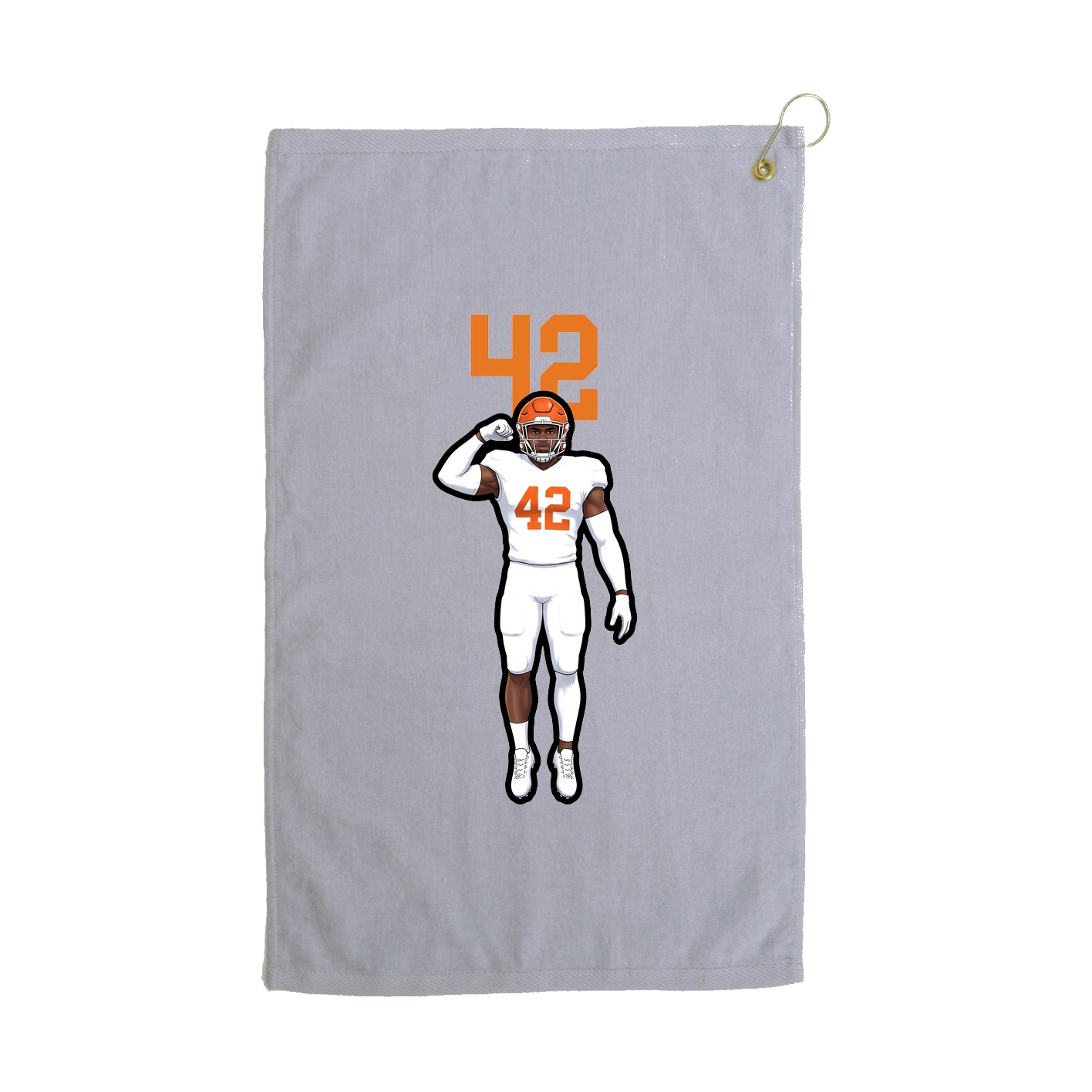 Golf Towel — Number Top in Grey