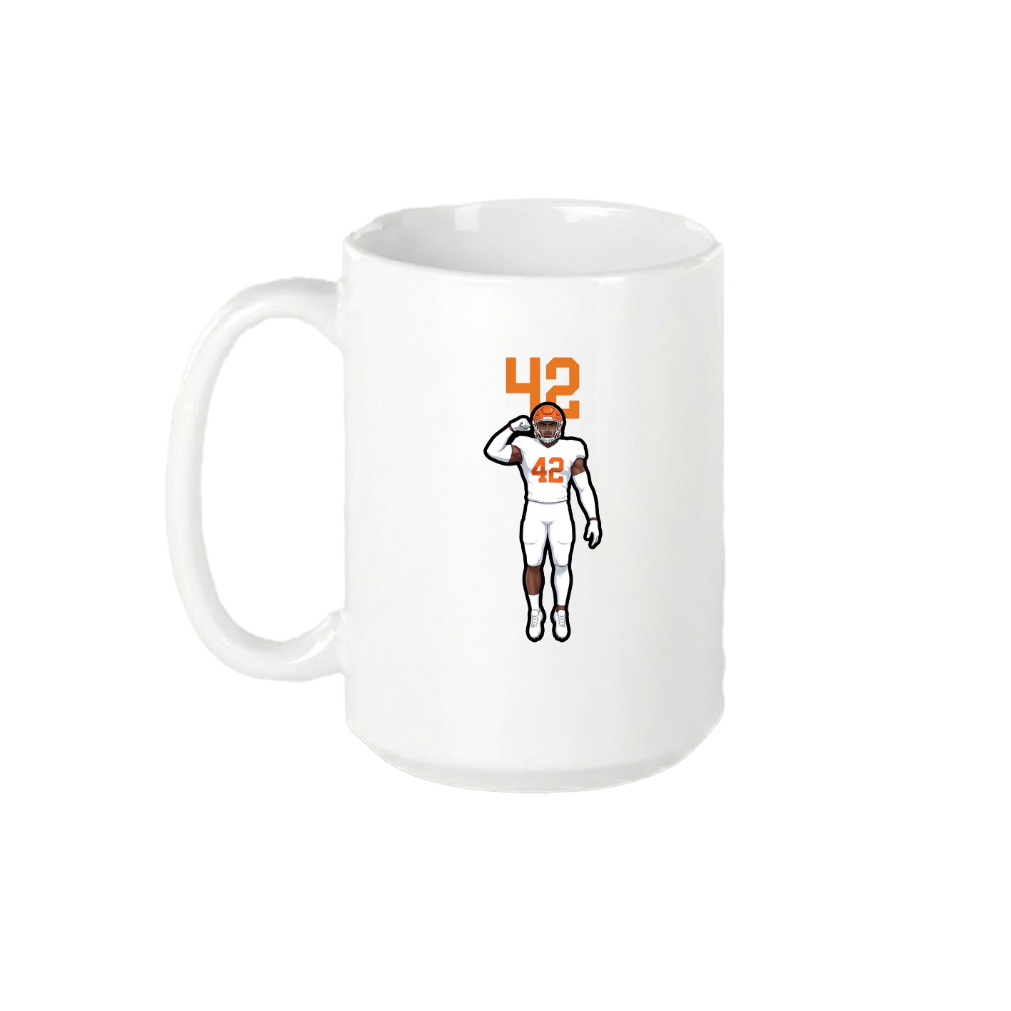 15oz Coffee Mug — Number Top in White
