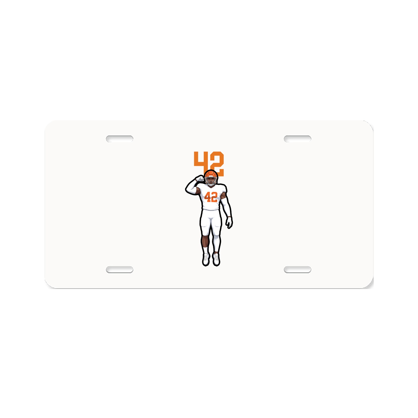 License Plate — Number Top in Classic