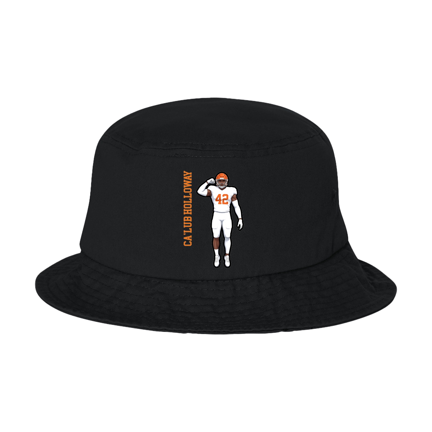 Bucket Cap — Name Vertical in Black