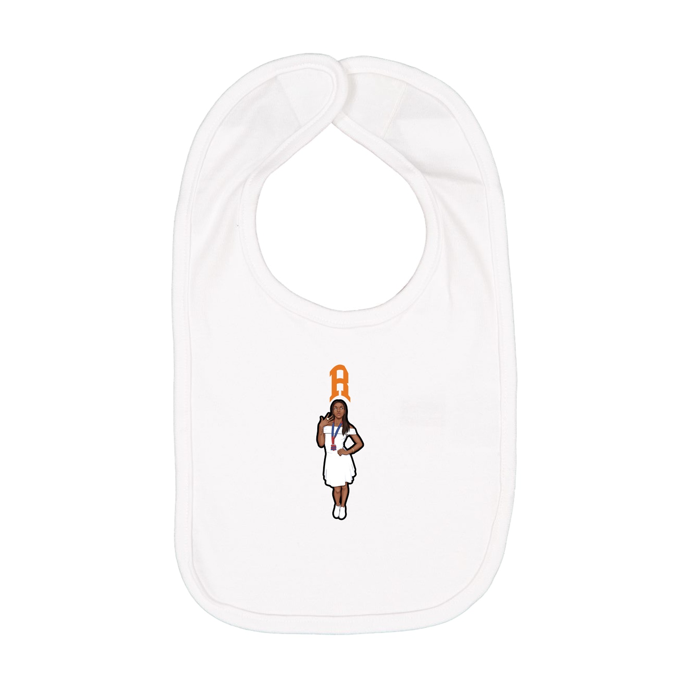 Infant Bib — Shirsey in White
