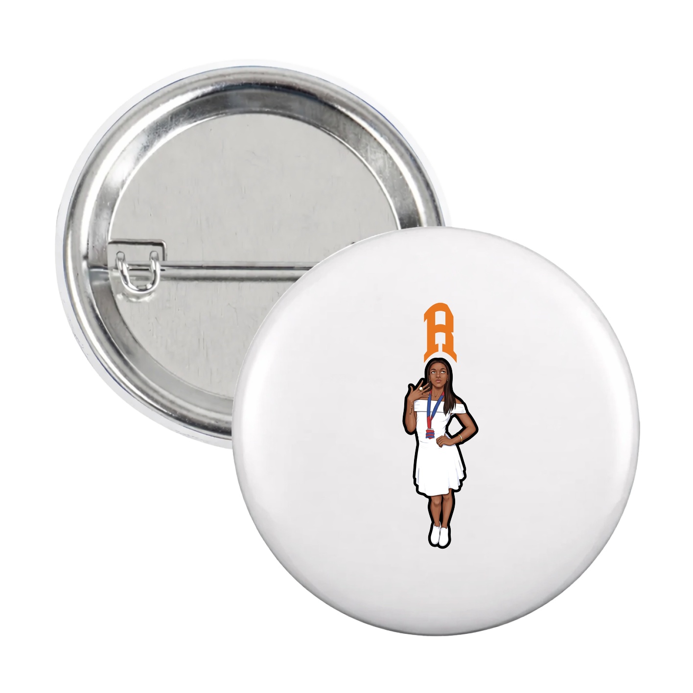 Game Day Button — Shirsey in White