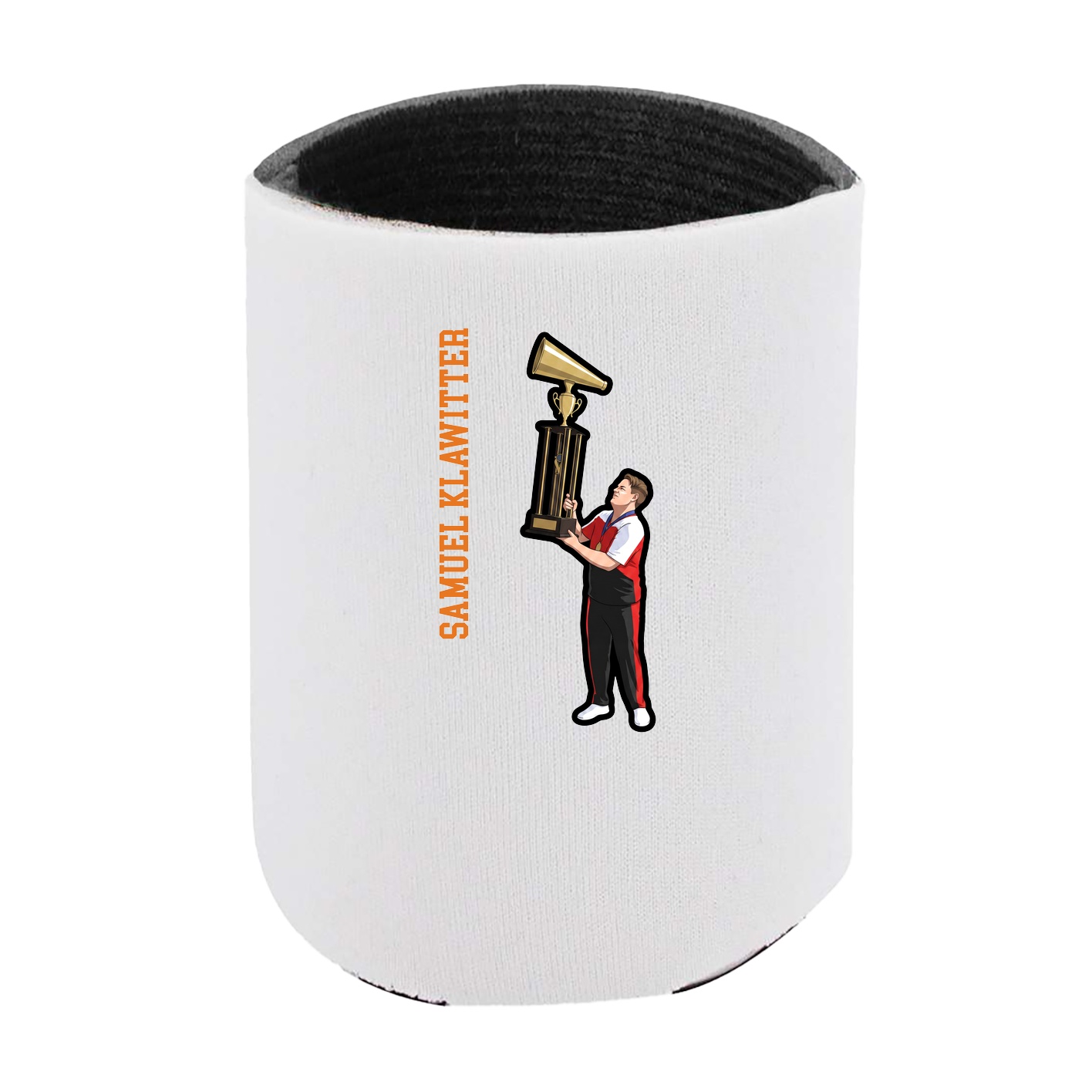 Can Holder — Name Vertical in White