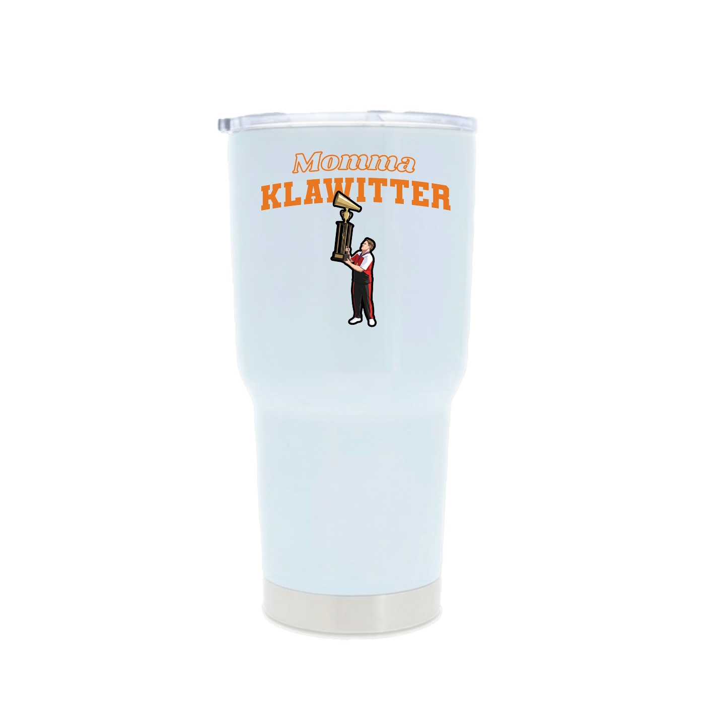 30oz Stainless Steel Tumbler — Mothers Day Block in White