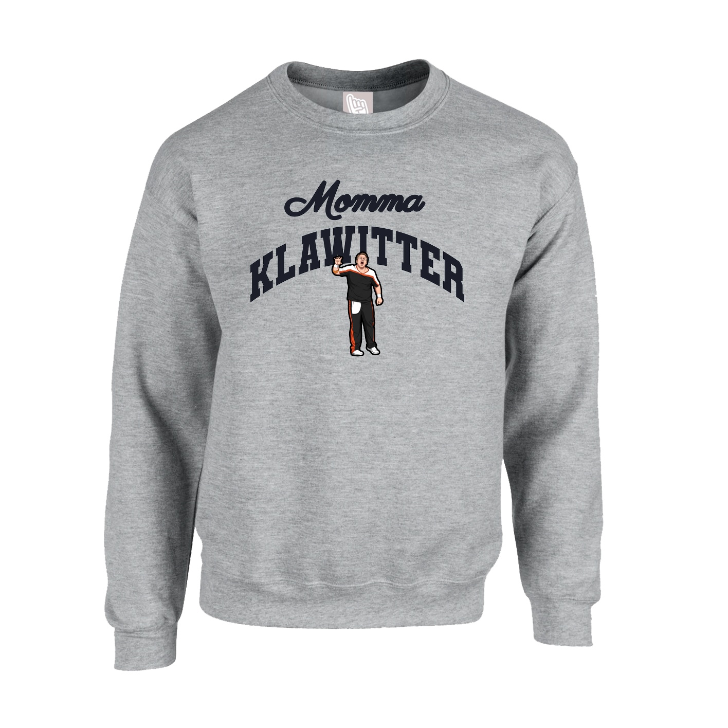 Fleece Crew — Mothers Day Arch in Grey