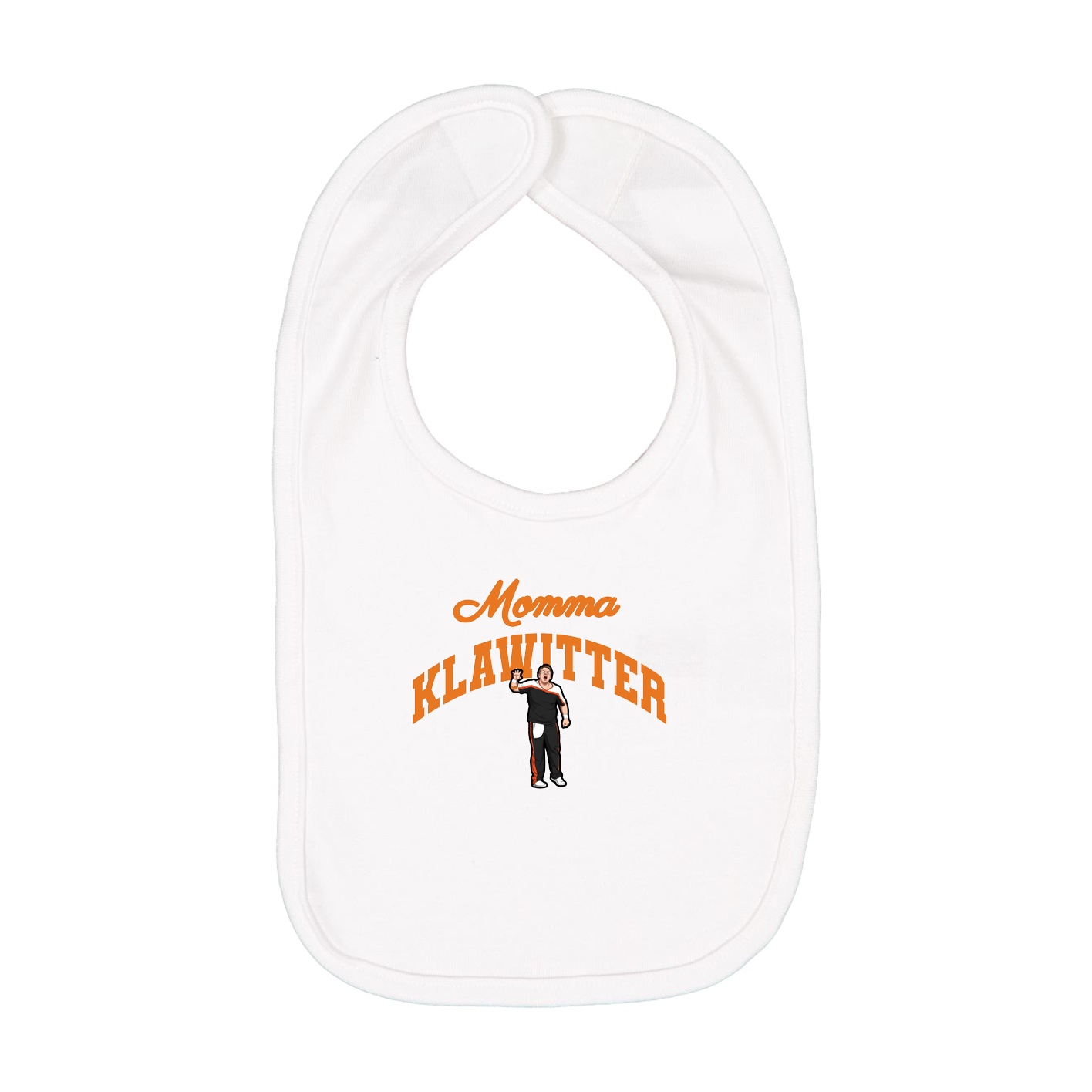 Infant Bib — Mothers Day Arch in White