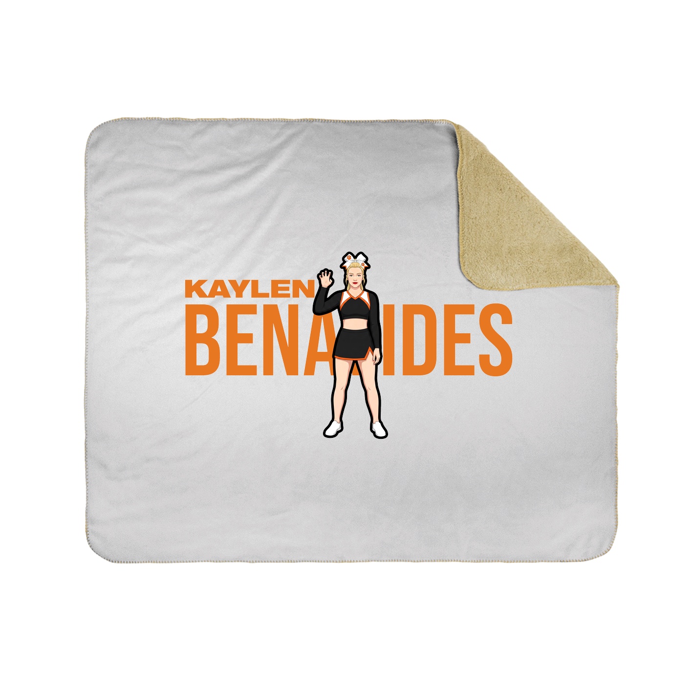 Throw Blanket — Player Name in White