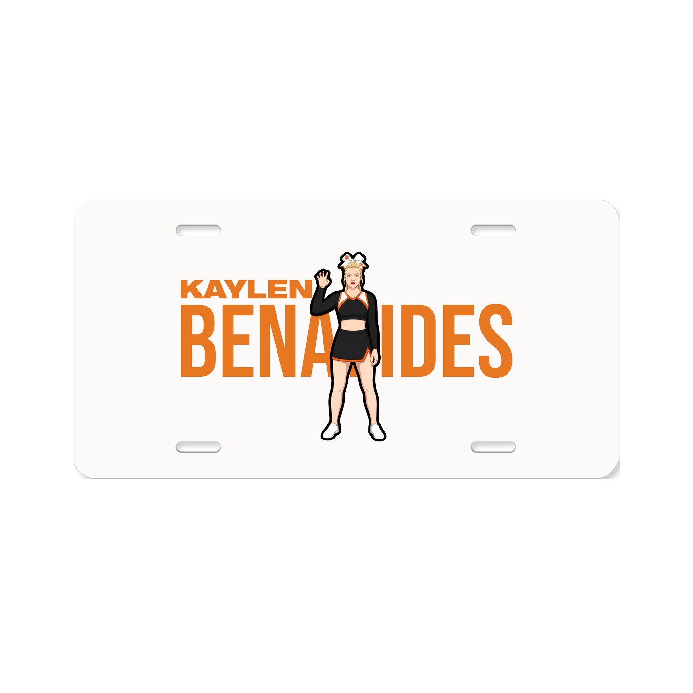 License Plate — Player Name in Classic