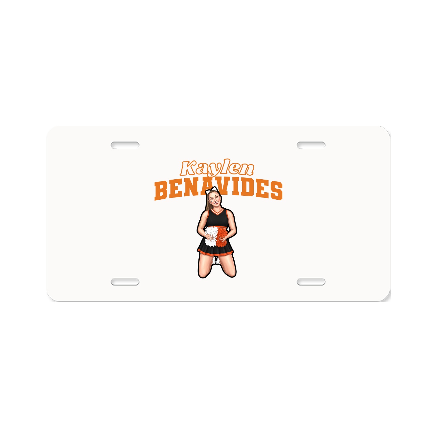 License Plate — Name Arch in Classic