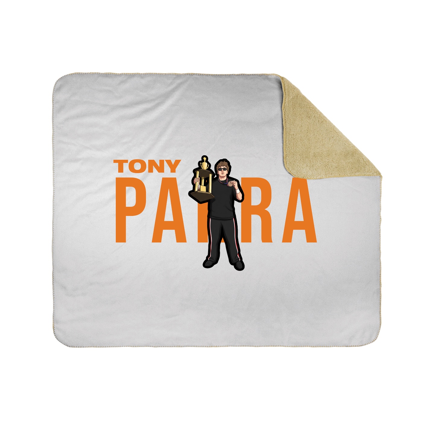 Throw Blanket — Player Name in White