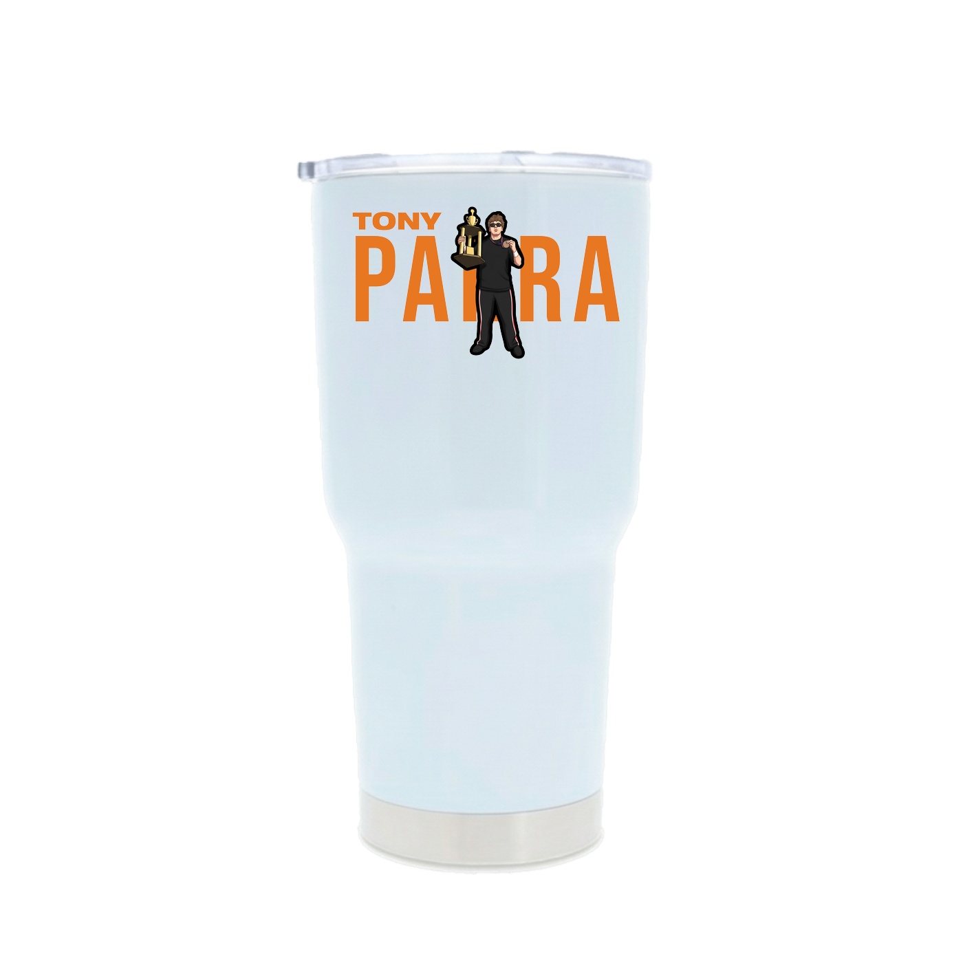 30oz Stainless Steel Tumbler — Player Name in White