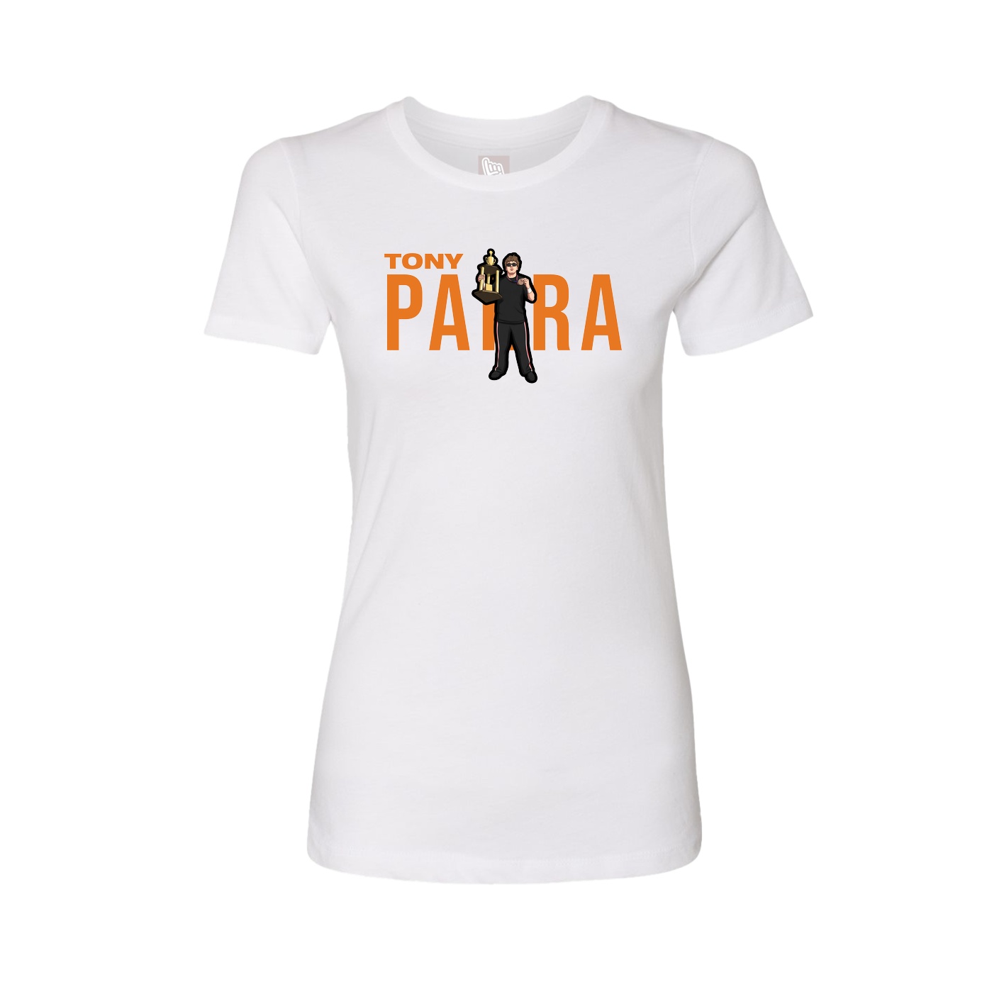 Fitted Women's Tee — Player Name in White