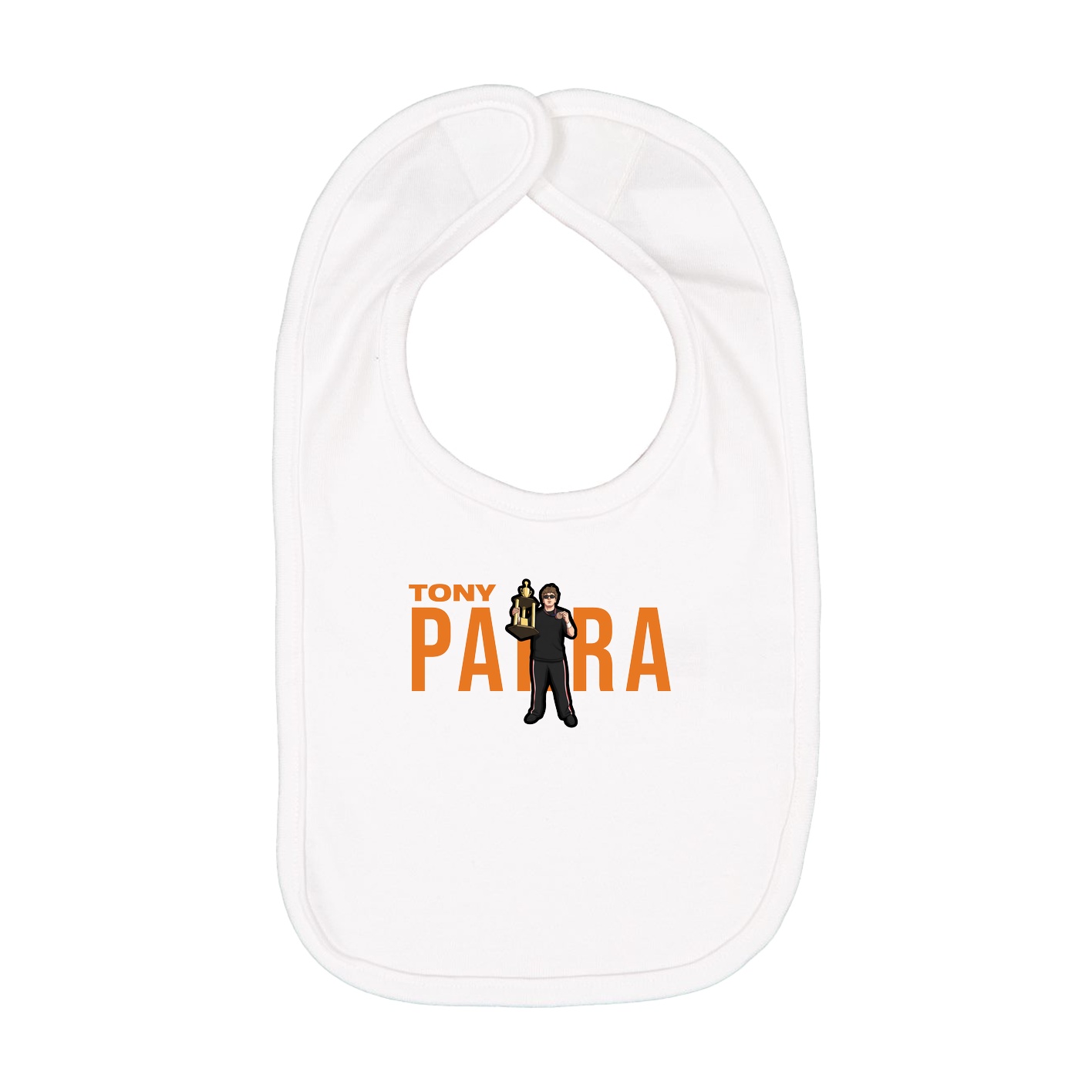 Infant Bib — Player Name in White