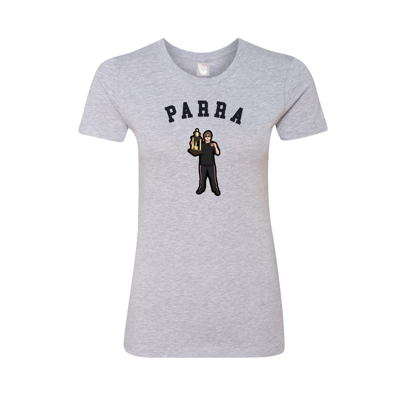 Fitted Women's Tee — Shirsey Arch in Grey