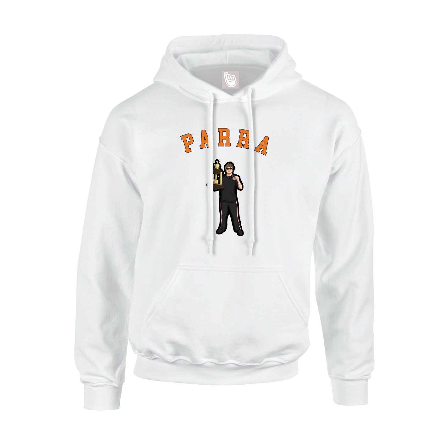 Youth Hoodie — Shirsey Arch in White