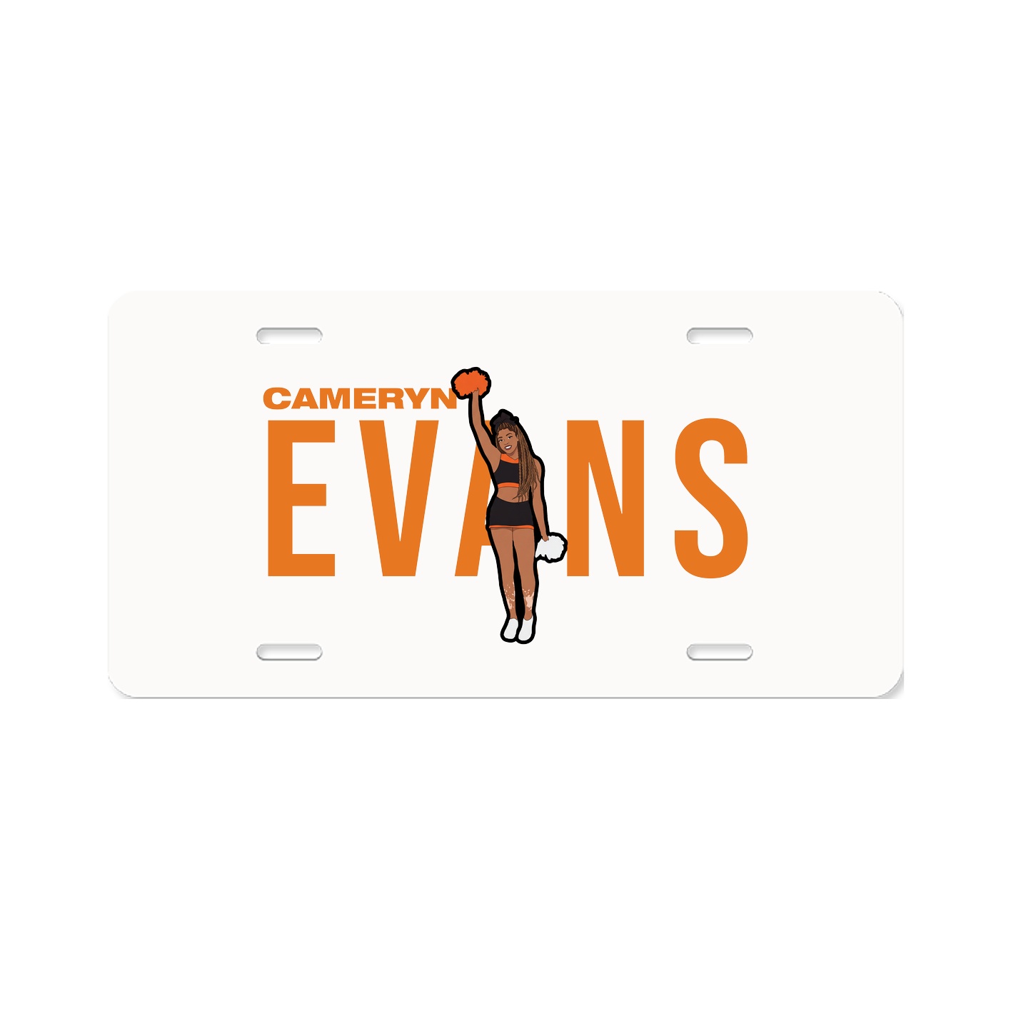 License Plate — Player Name in Classic