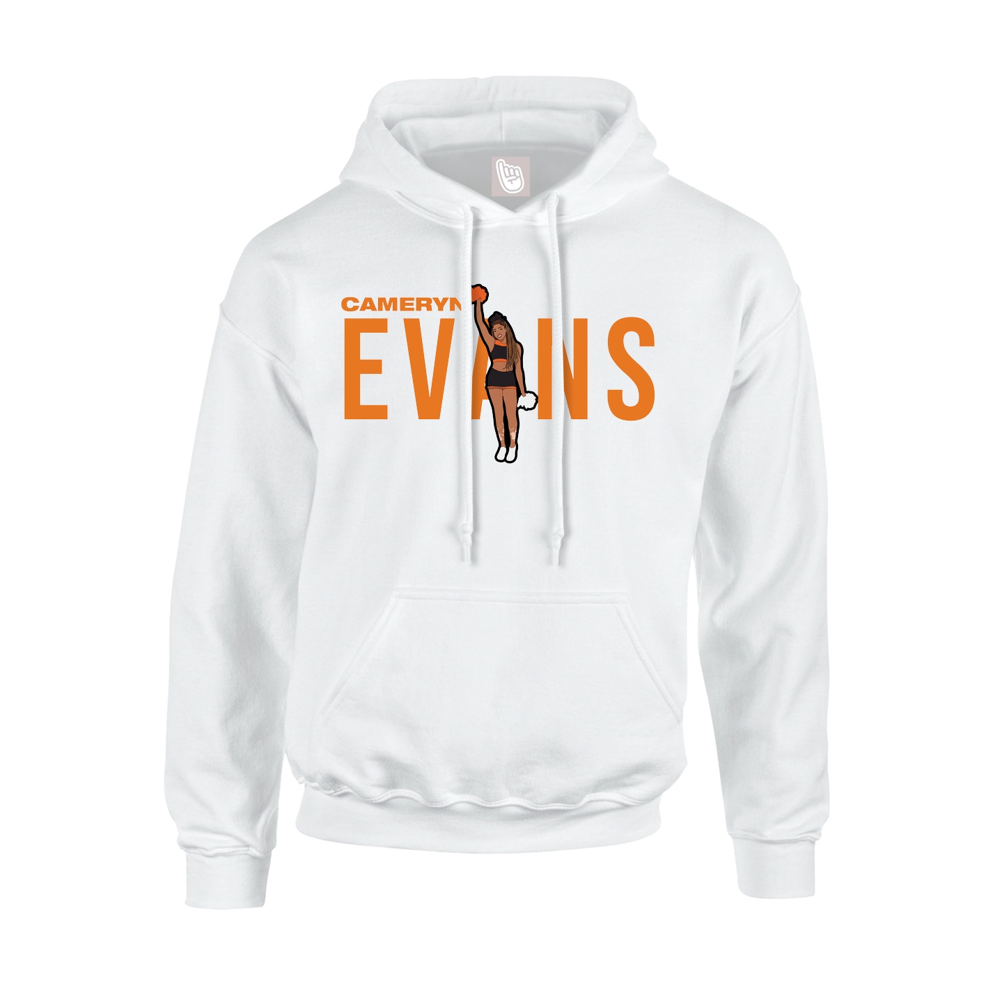 Youth Hoodie — Player Name in White