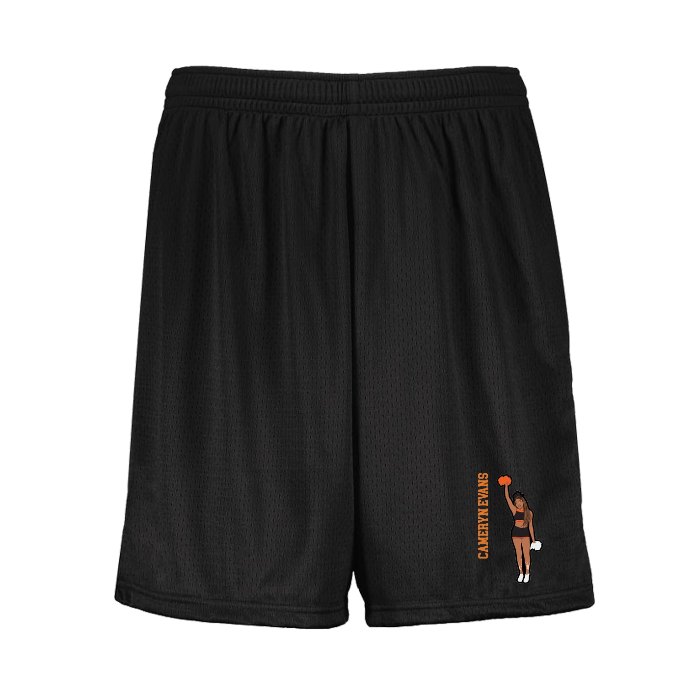 Shorts — Name Vertical in Black