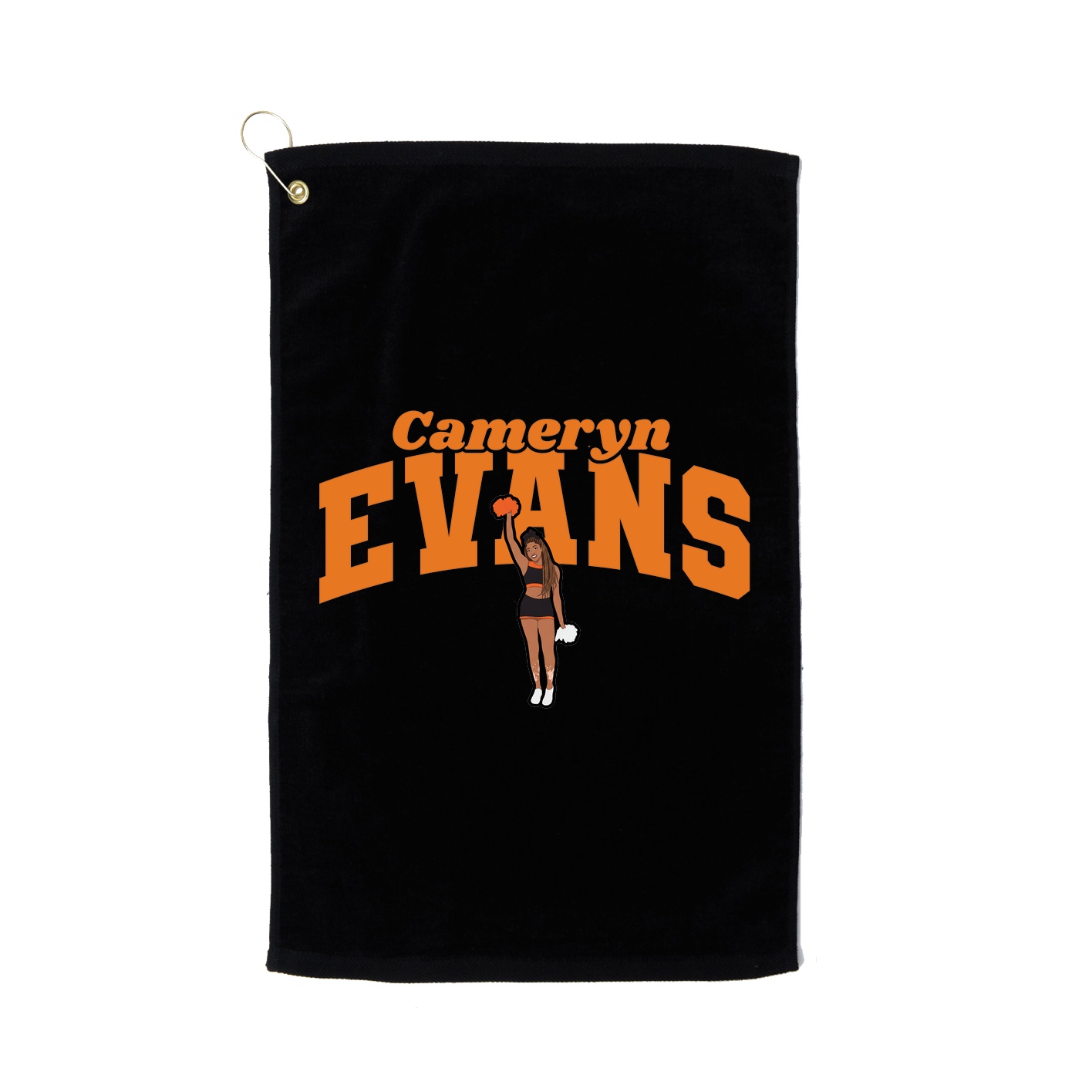 Golf Towel — Signature Arch in Black