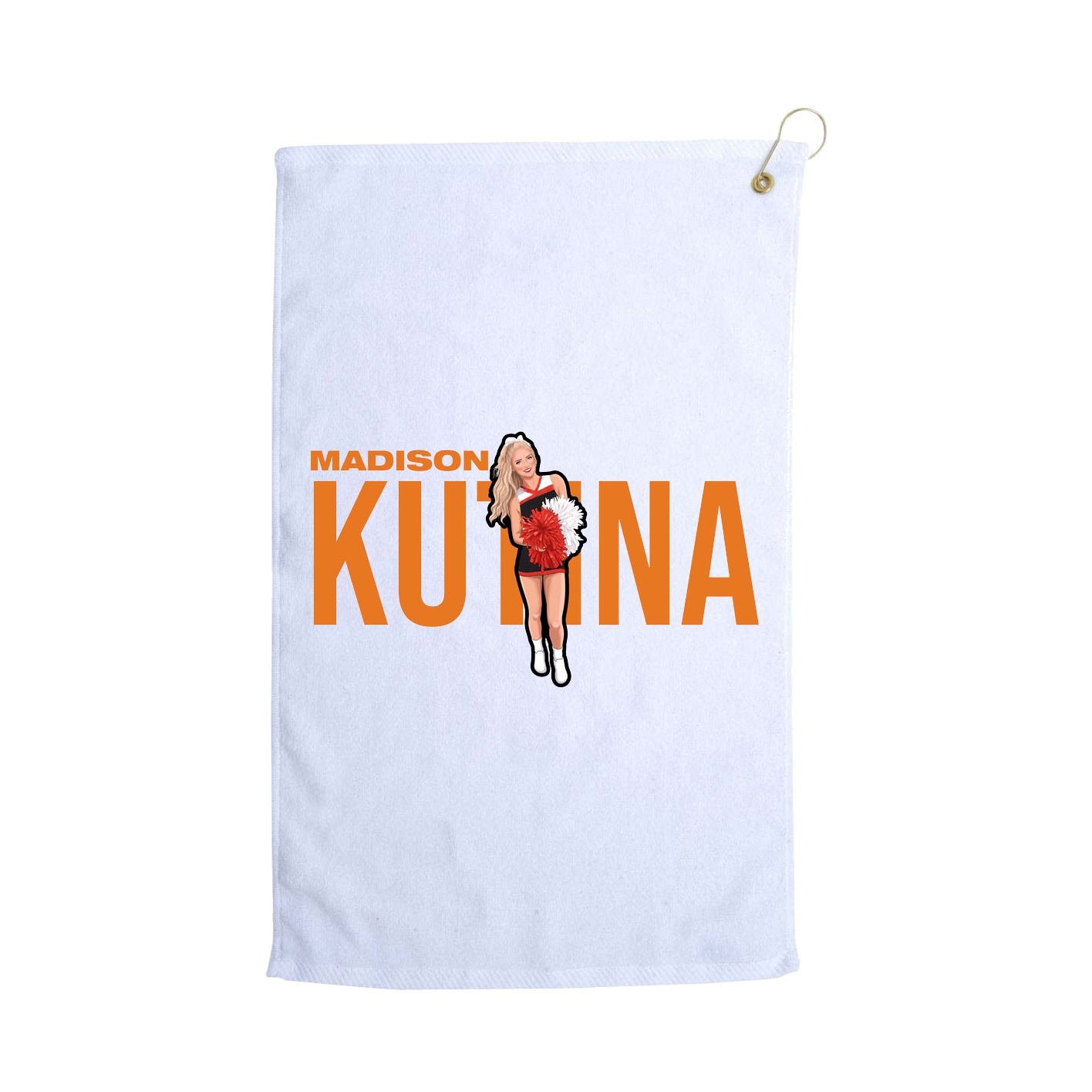 Golf Towel — Player Name in White