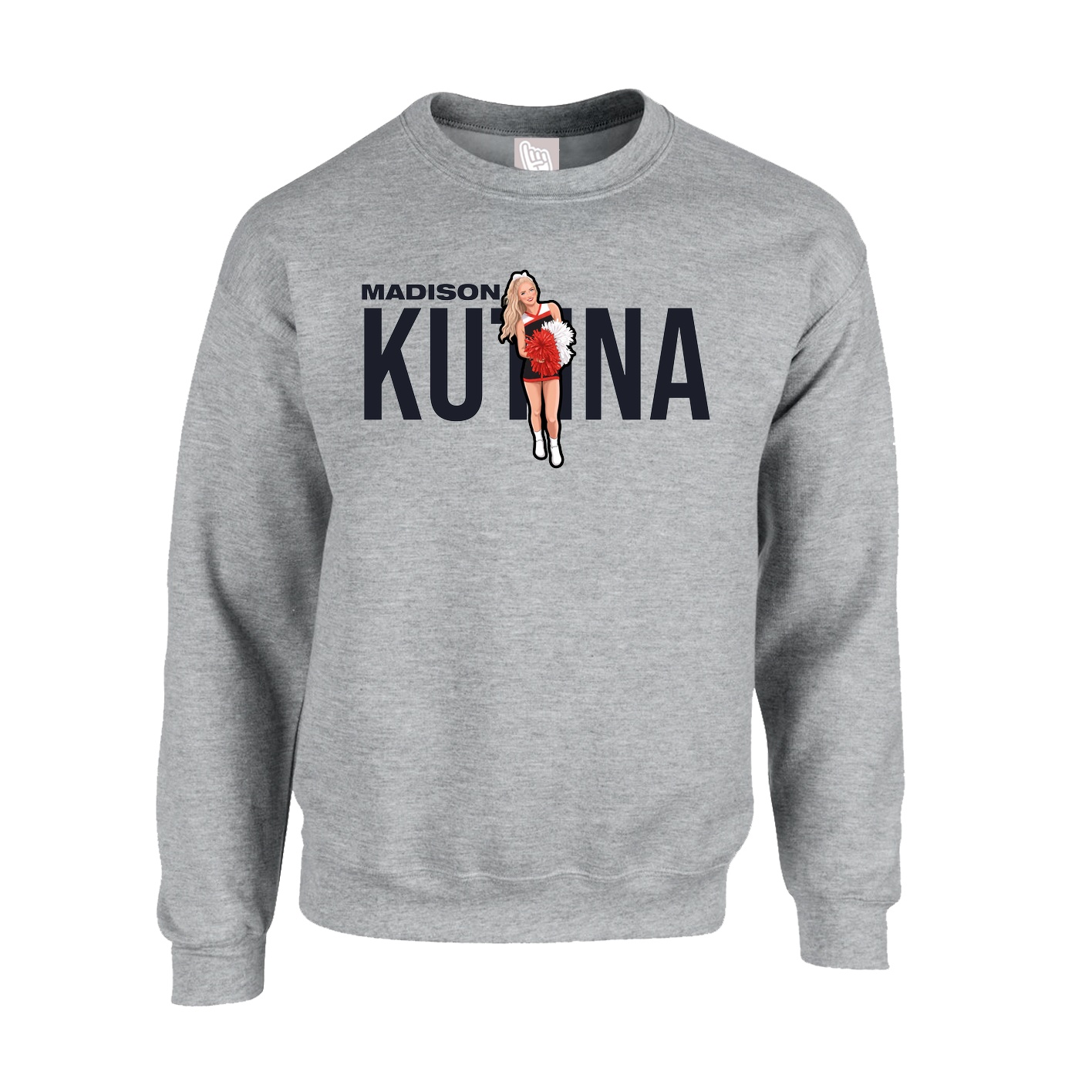 Fleece Crew — Player Name in Grey