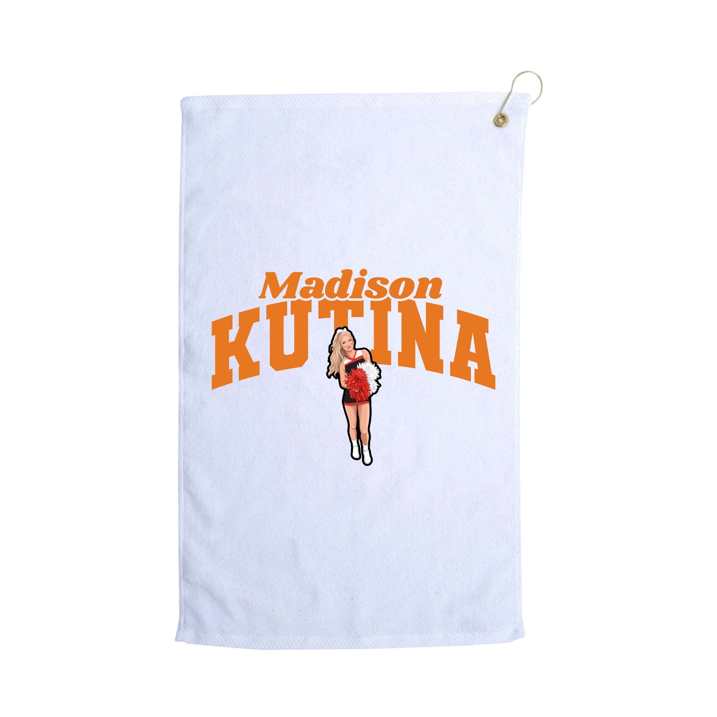 Golf Towel — Signature Arch in White