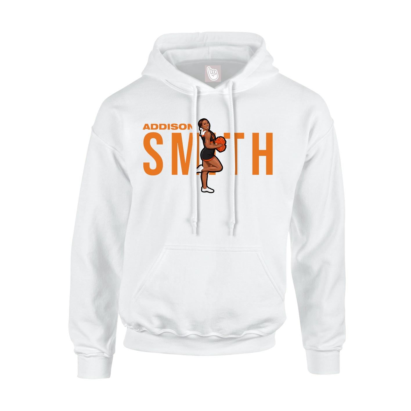 Hoodie — Player Name in White